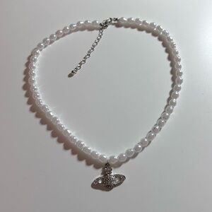 nana anime vivienne westwood planet pearl necklace